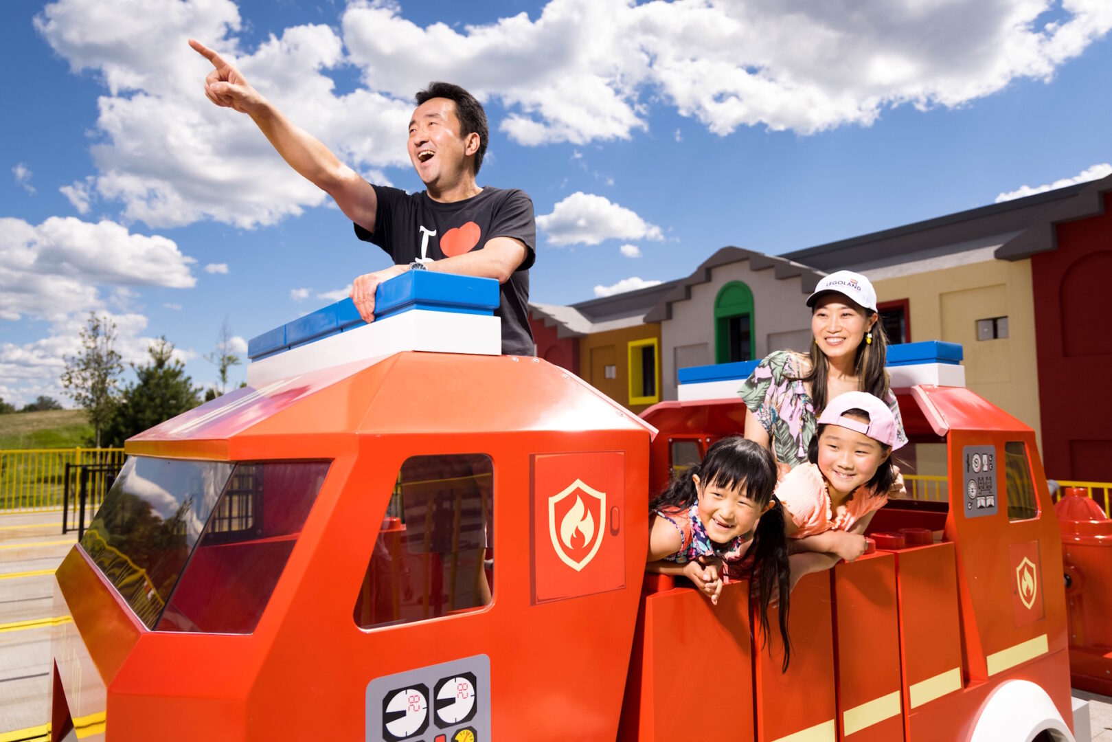 LEGOLAND New York Fire Academy Family on a Fire Truck 1619x1080