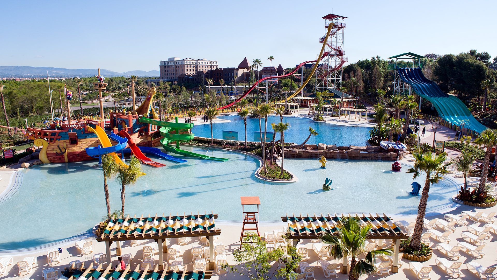 Portaventura - Caribe Aquatic Water Park El Galeón Pirata Childrens Pirate Ship